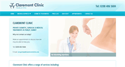 Desktop Screenshot of claremontclinic.net