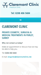 Mobile Screenshot of claremontclinic.net